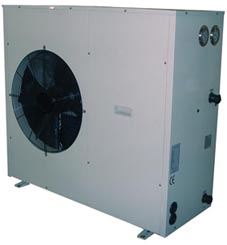 Eco Airpump ECO9.5 air source heat pump powder coated